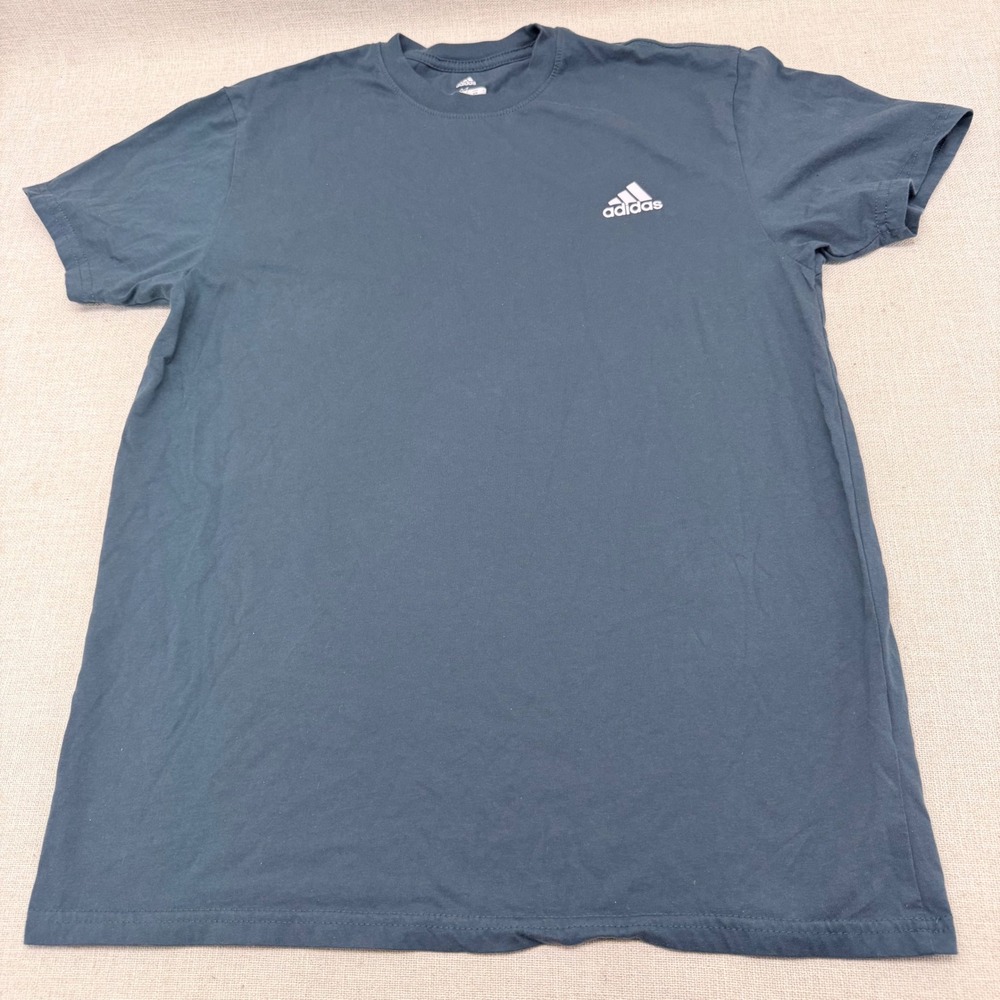 Adidas Golf Mens Medium Navy Blue‎ Short Sleeve Performance T-Shirt Logo Tee